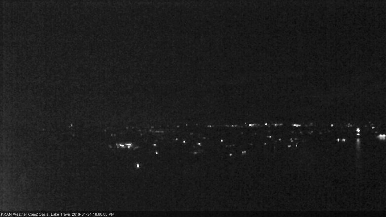 Lake Travis webcam, April 24, 2019 9:10 PM CT