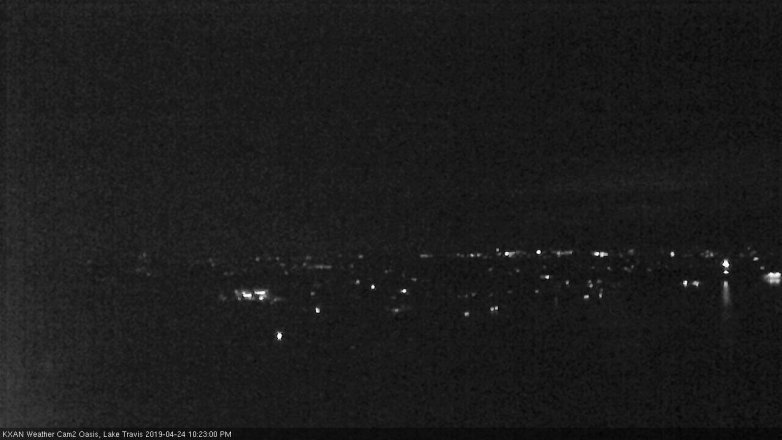 Lake Travis webcam, April 24, 2019 9:25 PM CT