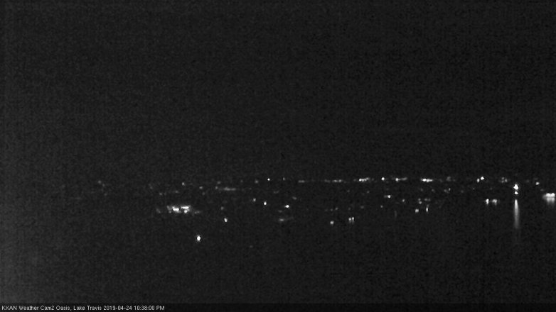Lake Travis webcam, April 24, 2019 9:40 PM CT