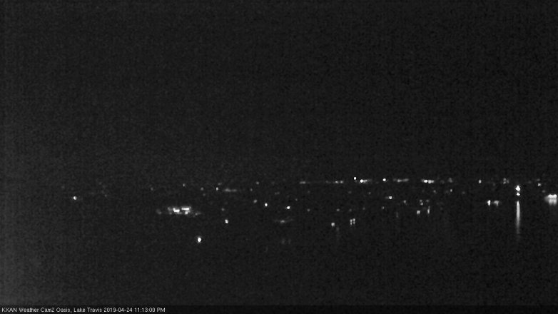 Lake Travis webcam, April 24, 2019 10:15 PM CT