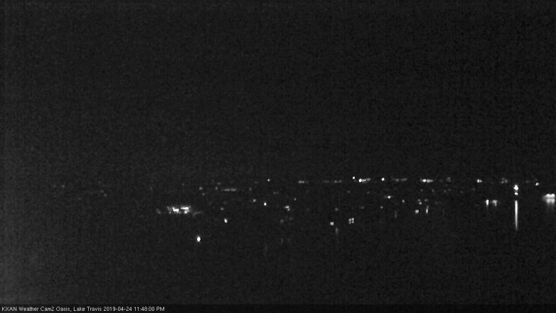 Lake Travis webcam, April 24, 2019 10:50 PM CT