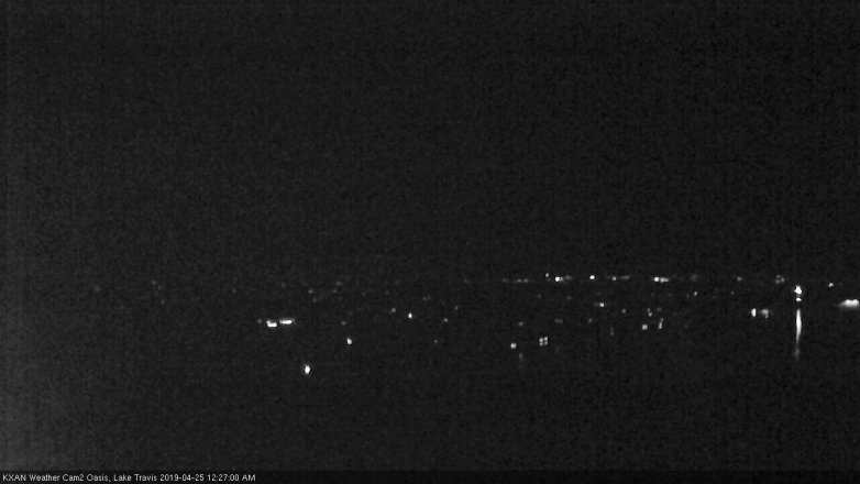 Lake Travis webcam, April 24, 2019 11:30 PM CT