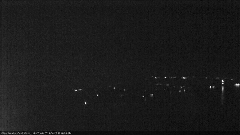 Lake Travis webcam, April 24, 2019 11:50 PM CT