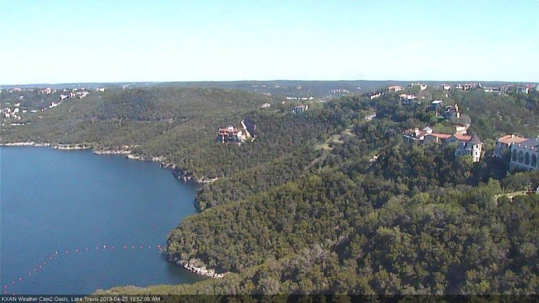 Lake Travis webcam, April 25, 2019 9:55 AM CT