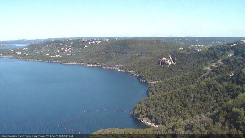 Lake Travis webcam, April 25, 2019 10:00 AM CT