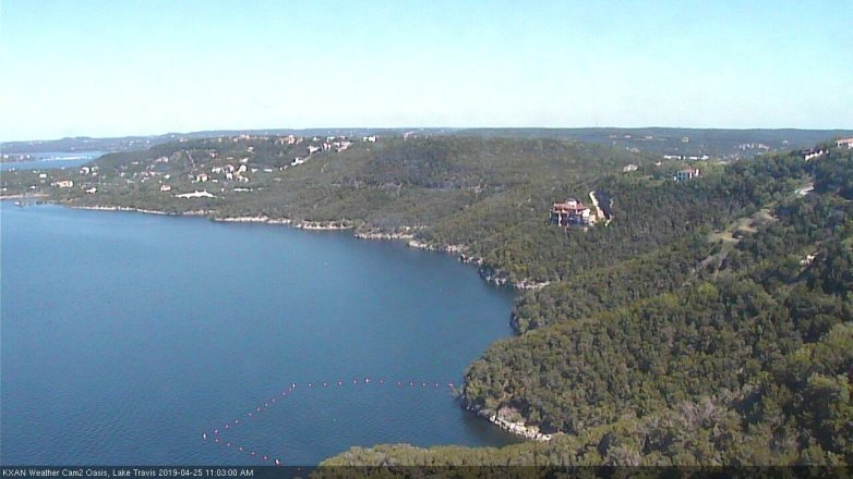 Lake Travis webcam, April 25, 2019 10:05 AM CT