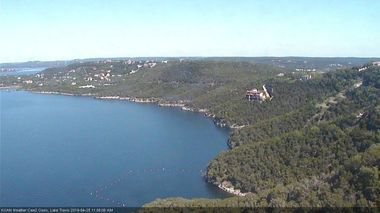 Lake Travis webcam, April 25, 2019 10:10 AM CT