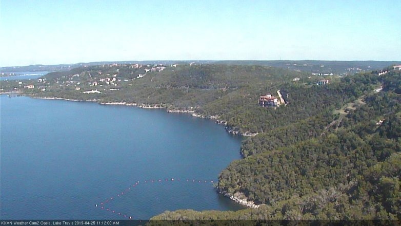 Lake Travis webcam, April 25, 2019 10:15 AM CT