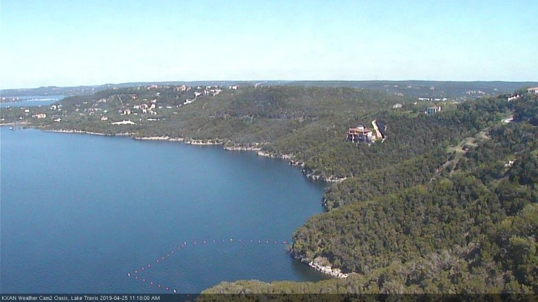 Lake Travis webcam, April 25, 2019 10:20 AM CT