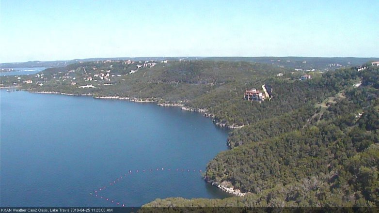 Lake Travis webcam, April 25, 2019 10:25 AM CT