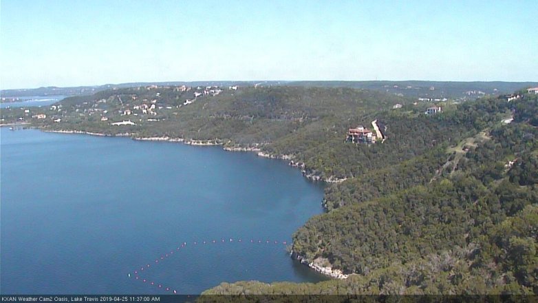 Lake Travis webcam, April 25, 2019 10:40 AM CT