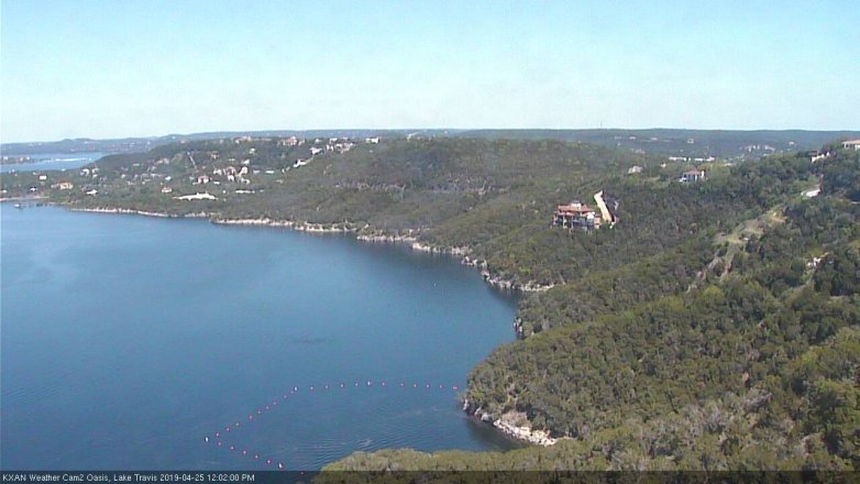 Lake Travis webcam, April 25, 2019 11:05 AM CT