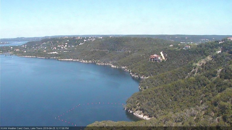 Lake Travis webcam, April 25, 2019 11:20 AM CT