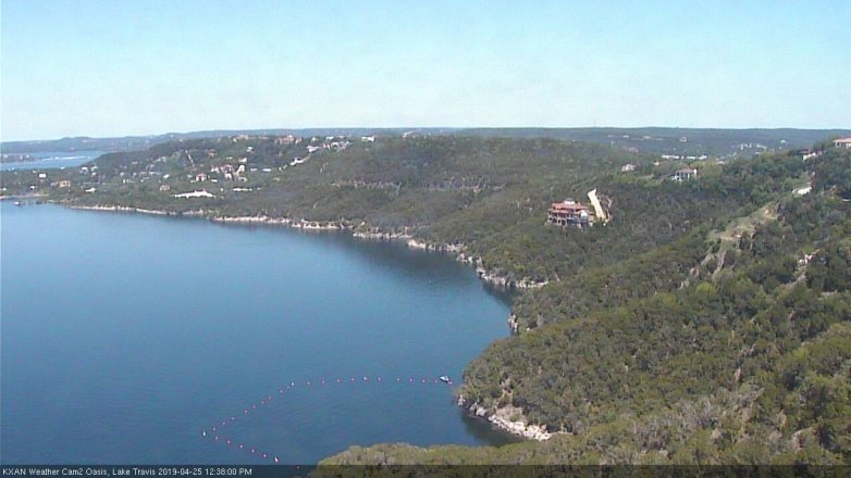 Lake Travis webcam, April 25, 2019 11:40 AM CT