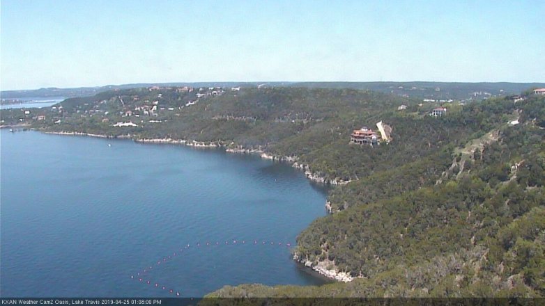 Lake Travis webcam, April 25, 2019 12:10 PM CT