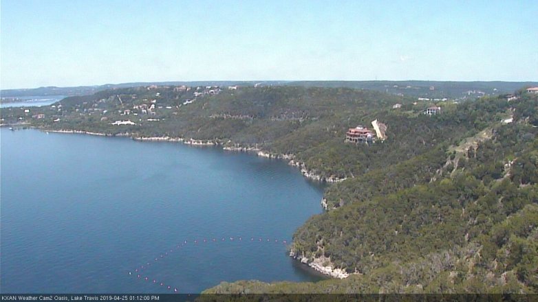 Lake Travis webcam, April 25, 2019 12:15 PM CT