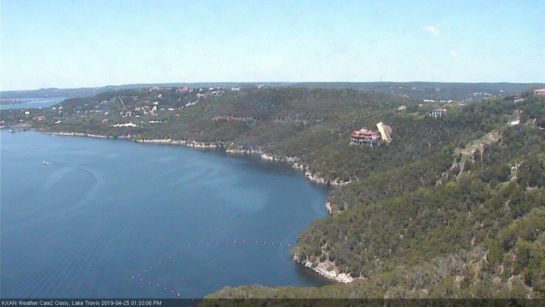 Lake Travis webcam, April 25, 2019 12:35 PM CT