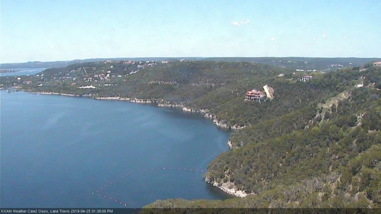 Lake Travis webcam, April 25, 2019 12:40 PM CT