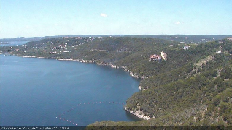 Lake Travis webcam, April 25, 2019 12:50 PM CT