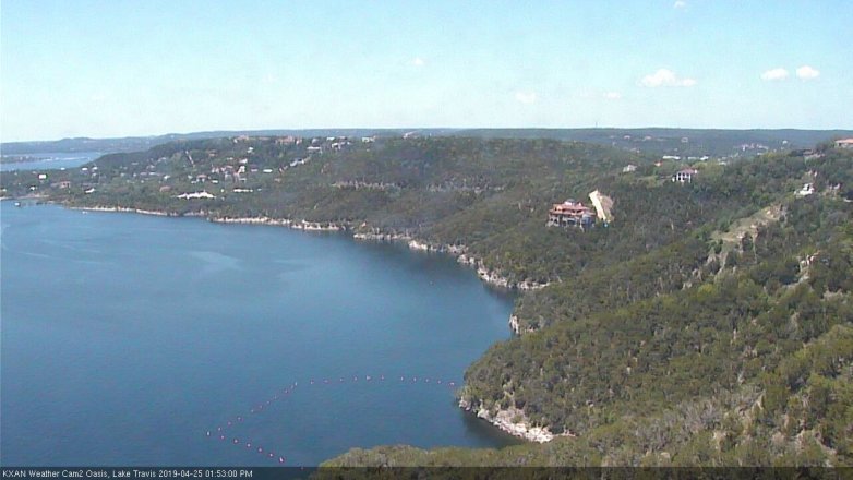 Lake Travis webcam, April 25, 2019 12:55 PM CT