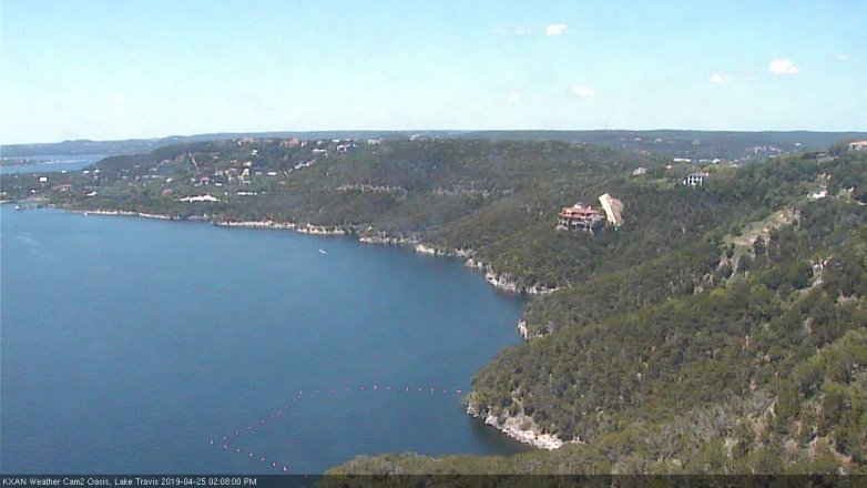 Lake Travis webcam, April 25, 2019 1:10 PM CT