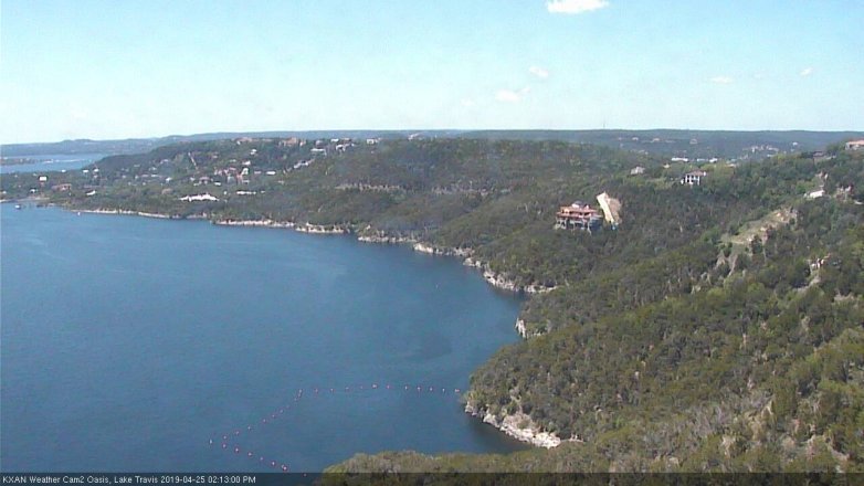 Lake Travis webcam, April 25, 2019 1:15 PM CT
