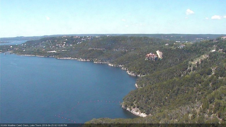 Lake Travis webcam, April 25, 2019 1:20 PM CT