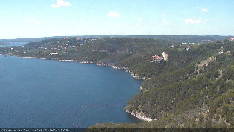 Lake Travis webcam, April 25, 2019 1:50 PM CT