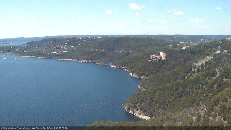 Lake Travis webcam, April 25, 2019 1:55 PM CT