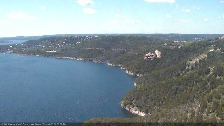 Lake Travis webcam, April 25, 2019 2:00 PM CT