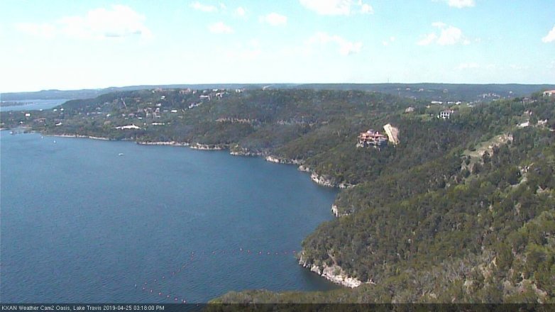 Lake Travis webcam, April 25, 2019 2:20 PM CT