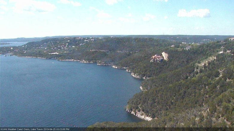 Lake Travis webcam, April 25, 2019 2:25 PM CT