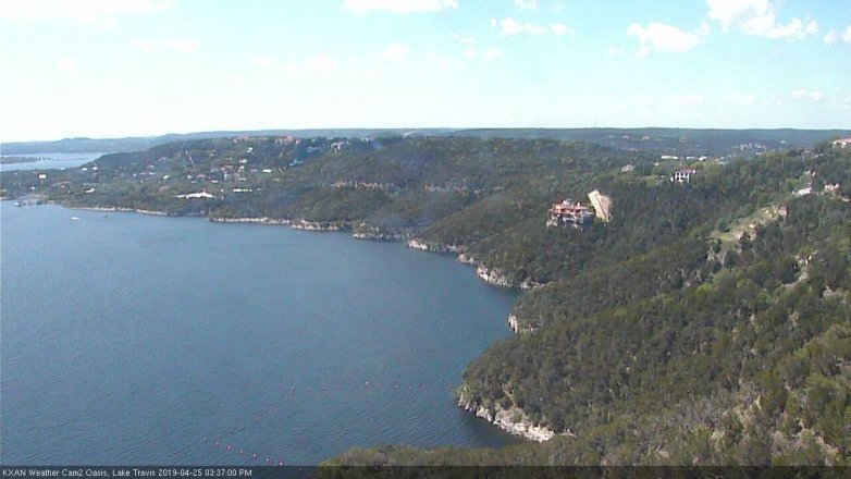 Lake Travis webcam, April 25, 2019 2:40 PM CT