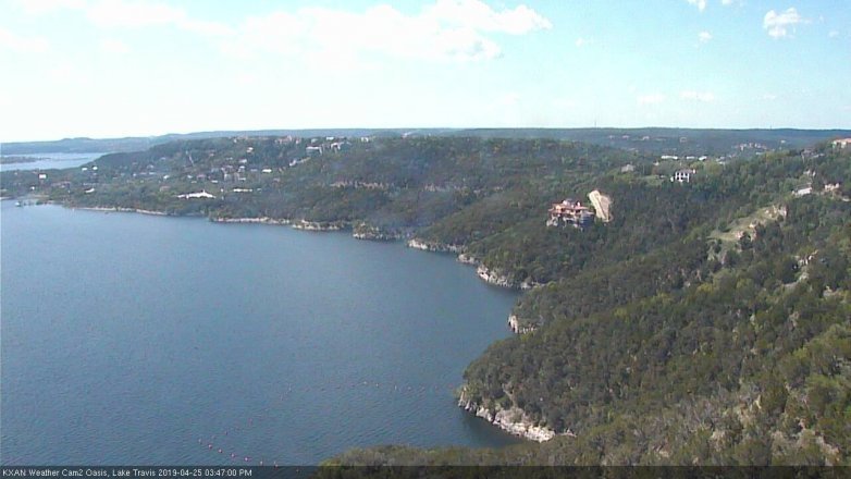 Lake Travis webcam, April 25, 2019 2:50 PM CT