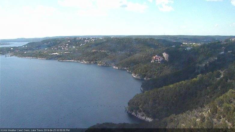 Lake Travis webcam, April 25, 2019 3:00 PM CT