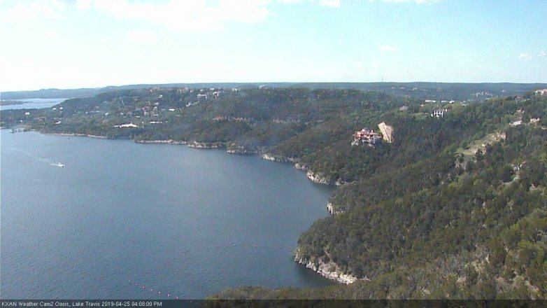 Lake Travis webcam, April 25, 2019 3:10 PM CT