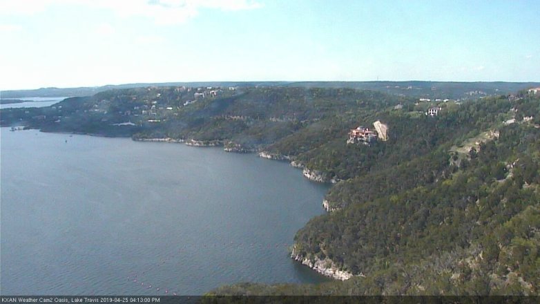 Lake Travis webcam, April 25, 2019 3:15 PM CT
