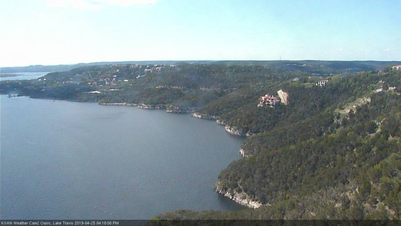 Lake Travis webcam, April 25, 2019 3:20 PM CT