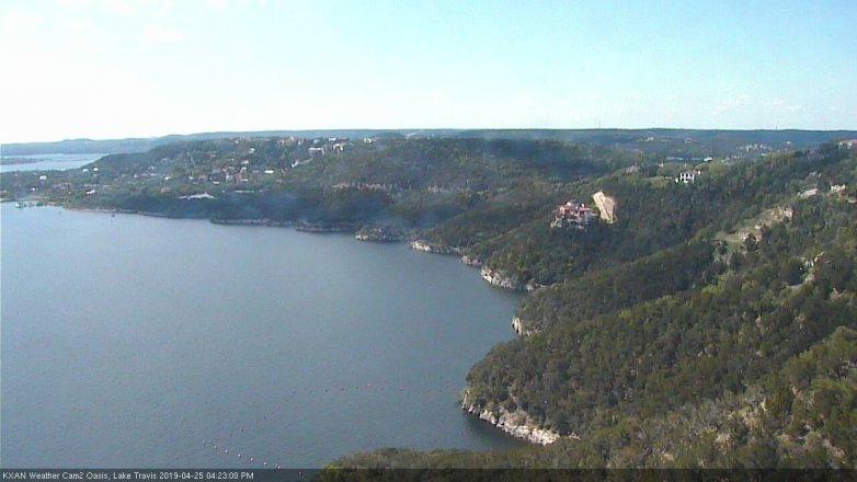 Lake Travis webcam, April 25, 2019 3:25 PM CT