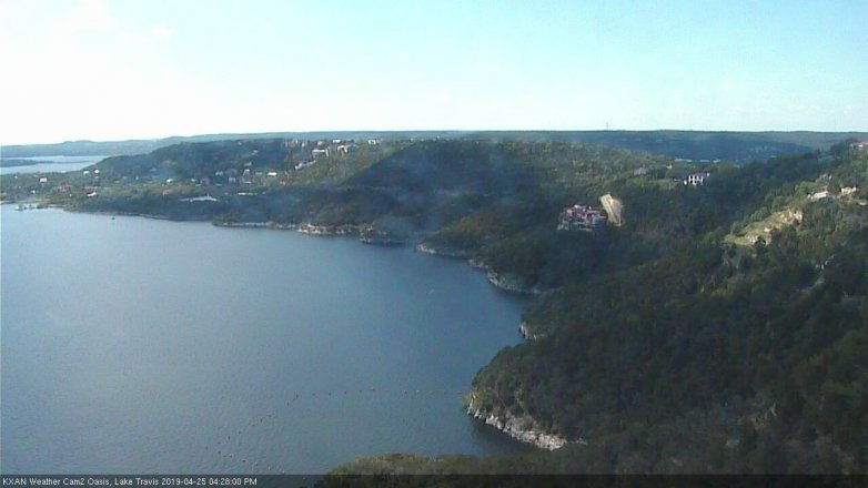 Lake Travis webcam, April 25, 2019 3:30 PM CT
