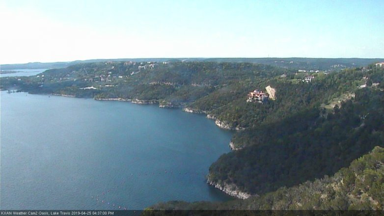 Lake Travis webcam, April 25, 2019 3:40 PM CT