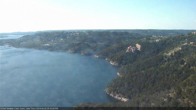 Lake Travis webcam, April 25, 2019 4:40 PM CT