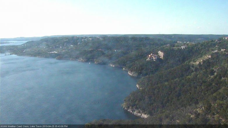 Lake Travis webcam, April 25, 2019 4:45 PM CT