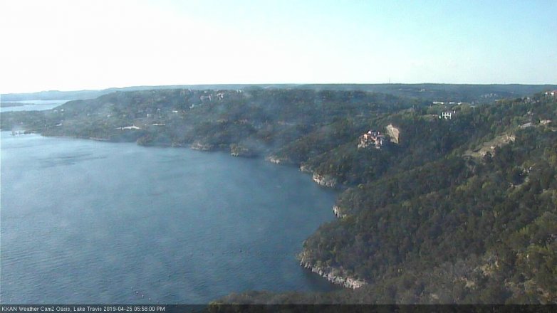 Lake Travis webcam, April 25, 2019 5:00 PM CT