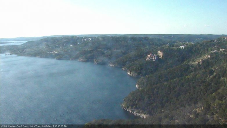 Lake Travis webcam, April 25, 2019 5:05 PM CT