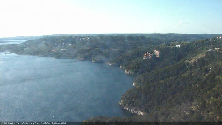 Lake Travis webcam, April 25, 2019 5:10 PM CT