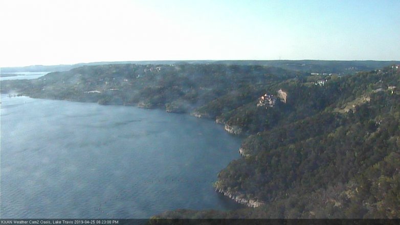Lake Travis webcam, April 25, 2019 5:25 PM CT