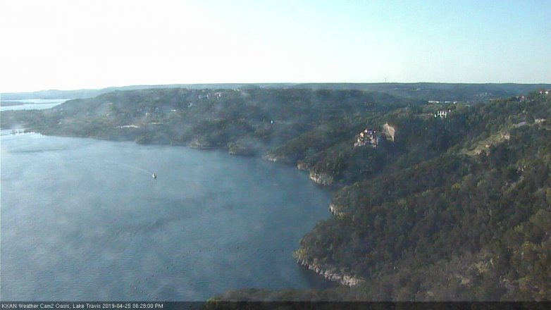 Lake Travis webcam, April 25, 2019 5:30 PM CT