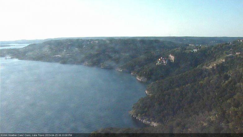 Lake Travis webcam, April 25, 2019 5:35 PM CT