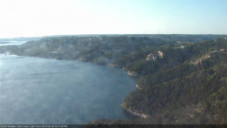 Lake Travis webcam, April 25, 2019 5:40 PM CT
